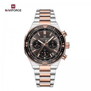 ໂມງຜູ້ຊາຍ NAVIFORCE NF8049 ທີ່ທັນສະໄຫມດ້ວຍຫນ້າປັດ Multifunctional, luminous, Waterproof, High-quality Quartz Watch