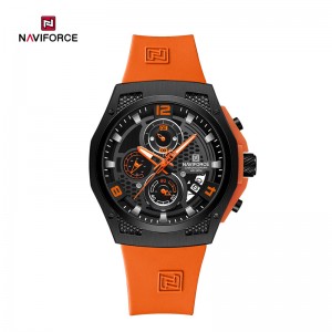 NAVIFORCE NF8051T Trendy Fashion Men’s Watch Multifunction Quartz Chronograph Luminous Waterproof Cool Sports Student Watch