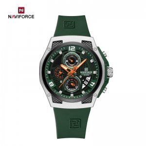 NAVIFORCE NF8051T Trendy Fashion Men's Watch Multifunction Quartz Chronograph Luminous Waterproof Cool Sports Watch