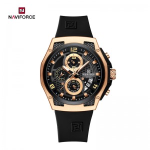 NAVIFORCE NF8051T Trendy Fashion Men's Watch Multifunction Quartz Chronograph Luminous Waterproof Cool Sports Student Watch