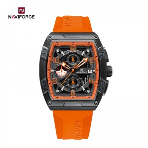 Спортен часовник Naviforce NF8052 със светещ кух циферблат във формата на варел