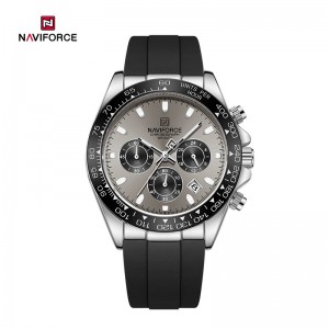 I-Naviforce NF8054 Umdyarho oMtyibilizi weCharismatic Metallic Luminous Hands timepiece yeSimbo kunye nokuqina