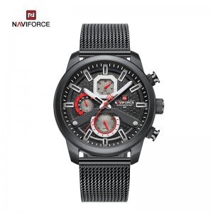 NAVIFORCE NF9211S ceas sport multifuncțional pentru bărbați cu cuarț din oțel inoxidabil Milan