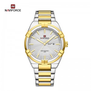 NAVIFORCE 100% Original Brand NF9218 Fashion Business Calendar Waterproof Stainless Steel Male Wristwatches 2023