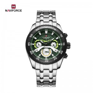 Naviforce NF9222 Charm en Stylish Waterproof Multifunctional Quartz Watch foar manlju