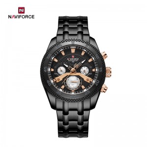 Naviforce NF9222 Urokliwy i stylowy wodoodporny wielofunkcyjny zegarek kwarcowy dla mężczyzn