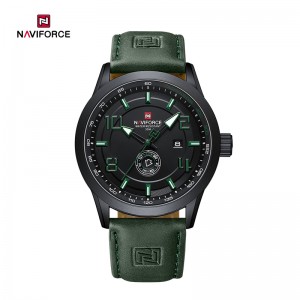 NAVIFORCE NF9229 Rellotge per a home de moda retro juvenil Tendència Impermeable esportiva Rellotge de polsera de moviment de quars lluminós