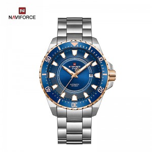 NAVIFORCE NFS1004 高級自動機械式全鋼発光 100 メートルダイビング防水発光メンズ腕時計