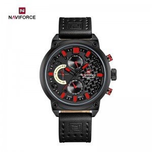 NAVIFORCE NF9068L אופנה ביג חוגה רב תפקודית עמיד למים קוורץ שעון ספורט גברים יוקרתי