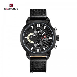 NAVIFORCE NF9068L Fashion Big Dial Multi-Function Water Quartz Luxury Sports Men's Watch