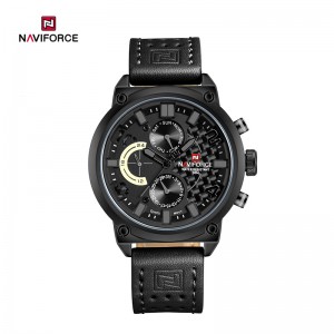 NAVIFORCE NF9068L Fashion Big Dial Πολυλειτουργικό αδιάβροχο ανδρικό ρολόι πολυτελείας χαλαζία