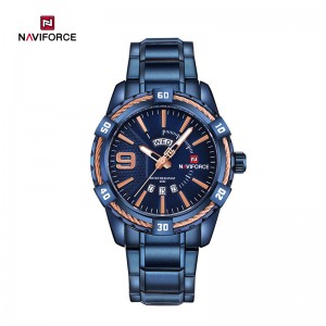 NAVIFORCE NF9117S Luxuria Vicus Watch Date Display Fortuitus Waterproof Hominum Watch's