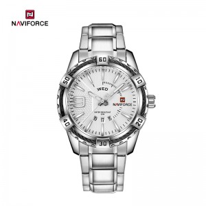 NAVIFORCE NF9117S Relógio de quartzo de luxo com exibição de data casual relógio masculino à prova d'água