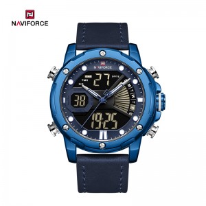 Naviforce NF9172L Elegant Crafted Multi-Functional Fashion Γνήσιο δέρμα αδιάβροχο ανδρικό ρολόι