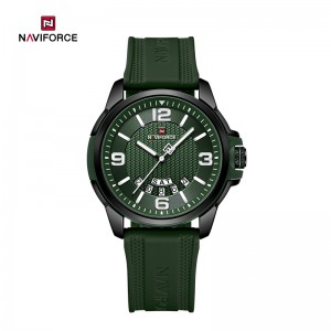 NAVIFORCE NF9215T Мъжки модерен спортен водоустойчив младежки часовник със светеща цветна силиконова каишка