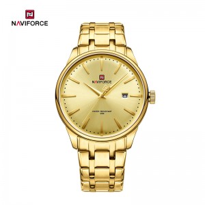 Ανδρικό ρολόι από χαλαζία από ανοξείδωτο χάλυβα Naviforce Minimalist Fashion and Gentle με τις μεγαλύτερες πωλήσεις ανδρικό ρολόι NF9230