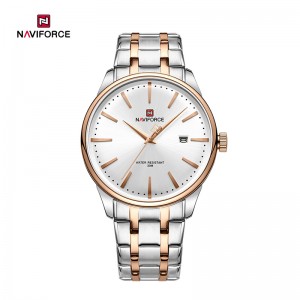 Naviforce Minimalist Fashion နှင့် နူးညံ့သိမ်မွေ့သော အရောင်းရဆုံး စီးပွားရေးလုပ်ငန်း Stainless Steel Quartz Men's Watch NF9230