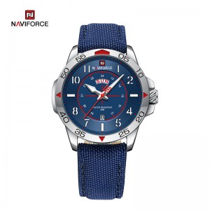 Top marque NAVIFORCE NF9204N mode bracelet en Nylon étanche Quartz montres de Sport pour hommes