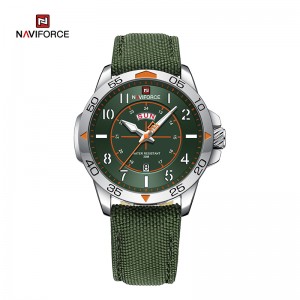 Nangungunang Brand NAVIFORCE NF9204N Fashion Nylon Strap Waterproof Quartz Men's Sport Watches
