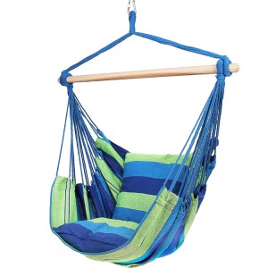 AJ Factory Wholesale Outdoor Indoor Portable Cotton Hanging Rope Hammock Swing Seat Chair