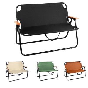 AJ Factory Wholesale Outdoor Hiking Fishing Lightweight Backrest Stool Portable Folding Bench Chair