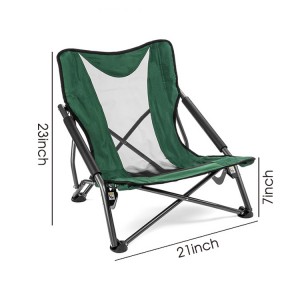 AJ Factory Wholesale Outdoor Portable Camping Picnic Lightweight Collapsible Low Seat Beach Chair