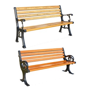 AJ Factory Wholesale Outdoor Garden Balcony Patio Cast Iron 3 Seater Park Bench Chair