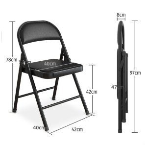 Factory wholesale Foldable Wedding Party Banquet Folding PU Leather Dining folding Chair for Events