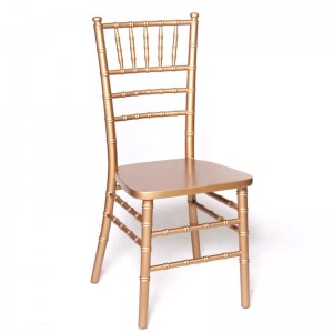 AJ Factory wholesale Outdoor Hotel Banquet Wedding White Wooden Tiffany Chiavari Dining Chairs