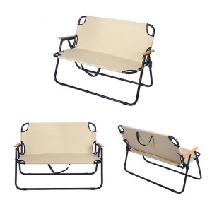AJ Factory Wholesale Outdoor Hiking Fishing Lightweight Backrest Stool Portable Folding Bench Chair