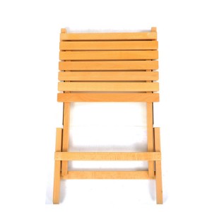 AJ Factory Wholesale Outdoor Garden Lightweight Stackable Beech Wooden Folding Picnic Beach Chair