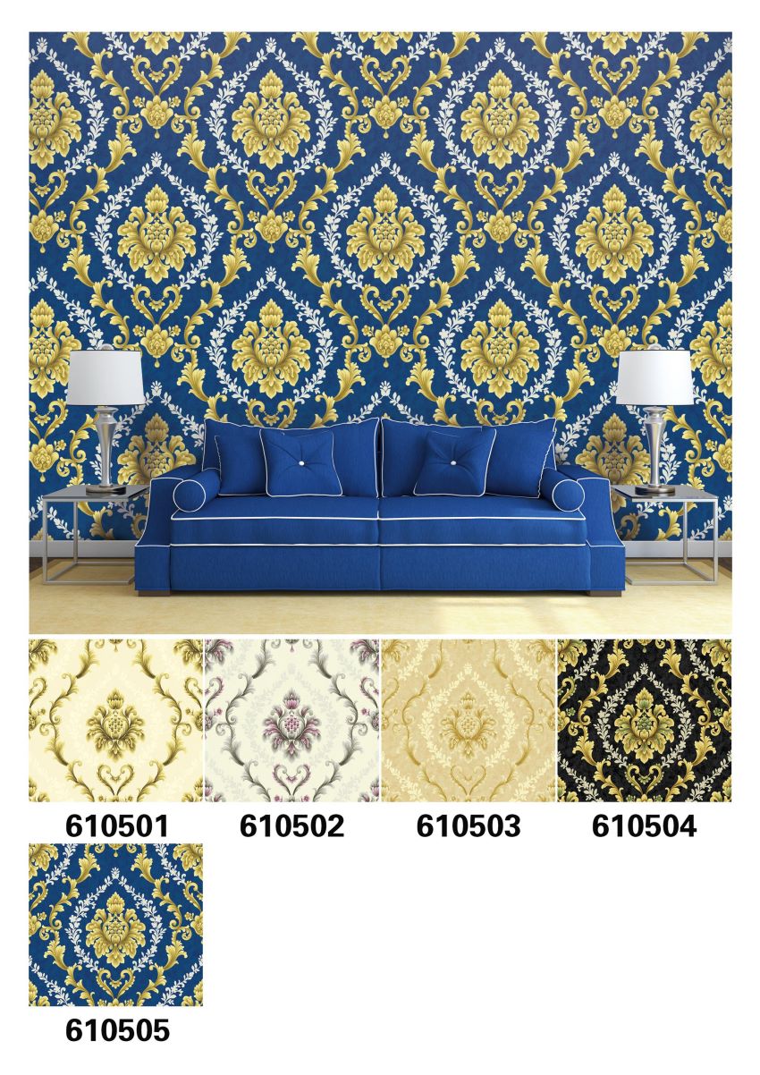 2020 New design damask decorative vinyl wallpaper Featured Image