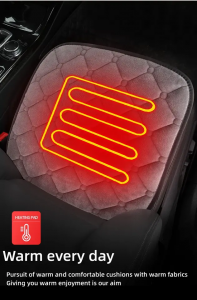 Sojoy 12V Heated Seat Cover For Car-Heating Seat Pad-Car Seat Heater Warmer With High/Medium/Low Temp Switch,45mins Auto Off Tim