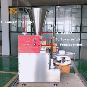 Ημιαυτόματη μηχανή shao mai επιτραπέζια μηχανή κατασκευής siu mai