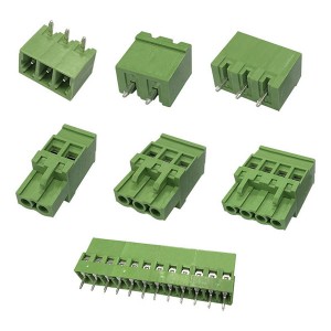2/3/4/5/6Pin Takılabilir terminal blokları konektörleri PCB Vidalı terminal bloklarını Dişi Erkek terminal blokları konektörlerine