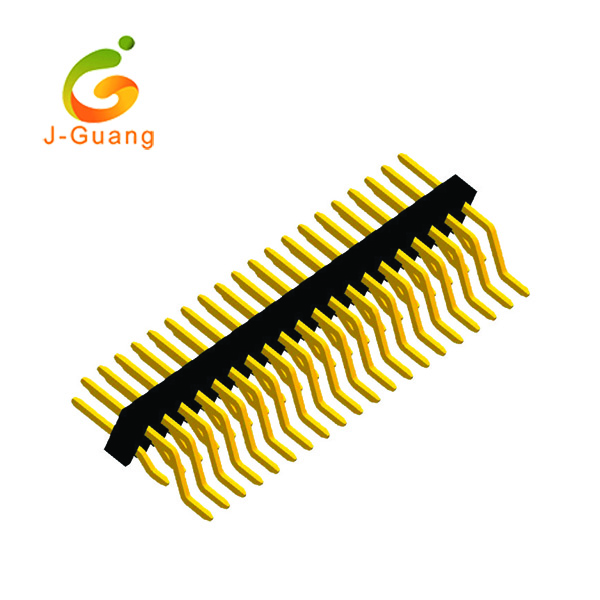 Factory Price Reflex Molding - Pin Header, JG125-G, 2.0mm double row right angle smt type pin header male – J-Guang