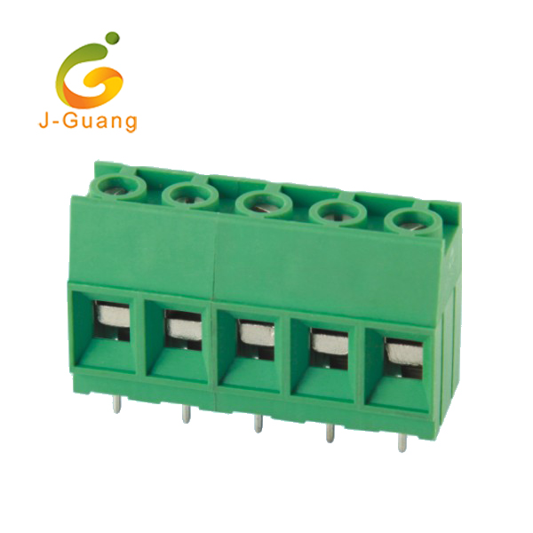 Online Exporter Wire Connector Terminal Block - 136T-10.16 2P 3P Brass Cage Screw Terminal Blocks – J-Guang