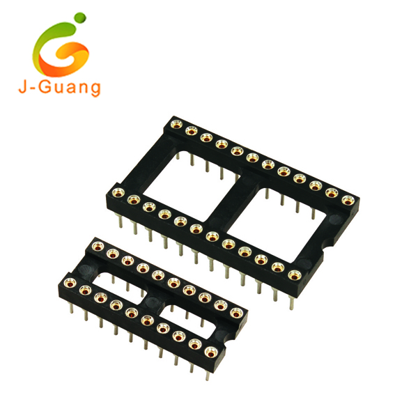 Low MOQ for Vga Connector - Ic socket JG101-A, ic socket 8 pin, round pin headers, dip sockets – J-Guang