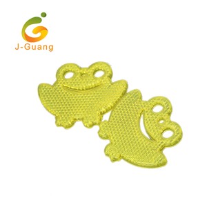 JG-K-03 Customized Wholesale High Visible Cheap Frog Shape Reflective Hangers