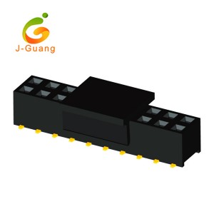 JG123-R 2.54mm 2 rows straight Type H=8.5/5.0mm Female Header with polarization