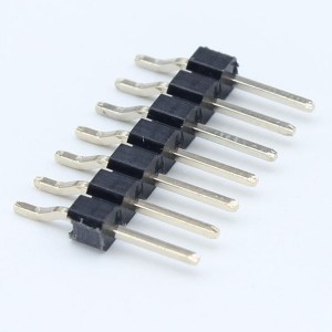 Customizable 2.Pin Header0mm 1.27mm 2.54mm Gold Plated  Right Angle Smt type