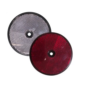 Plastové červené reflektory s E-značkou