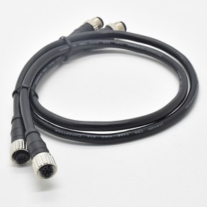 Vysoce kvalitní kabel a konektor lodní přenos signálu IP67 5-žilový vodotěsný konektor M12