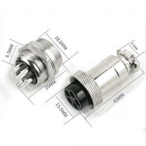 [Kopie] GX16 2/3/4/5/6/7/8 pin mannelijke en vrouwelijke 16 mm elektrische ronde kabelconnector