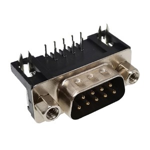 Kabel Db9 Db37 Male Solder Dual 90 Derajat Pcb Dsub konektor d-sub