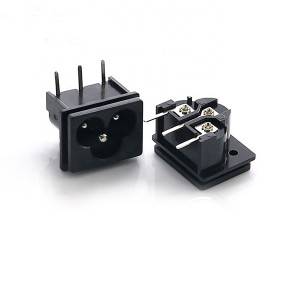 Good quality AC power Plug Jack 3 pin DIP PCB Mount Connector AC Power Socket