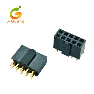 JG123-R 2.54mm V/T Type Female Connector with Polarization H=8.5mm