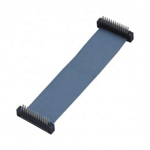 2.54mm pitch 1.0mm diameter 16 pin IDC connector flat ribbon cable Assembly grey na kulay Flat Cable