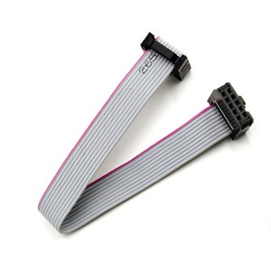 2.54mm pitch 1.0mm diameter 16 pin IDC connector flat ribbon cable Assembly grey na kulay Flat Cable