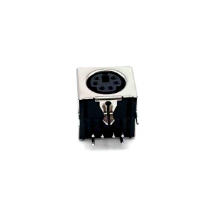 Mini DIN female 90 degree 6 pin board type connector
